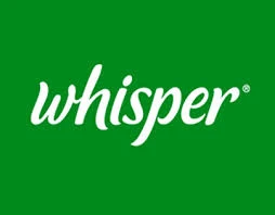 whisper Brand Logo